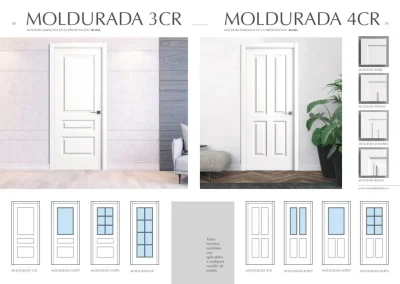 Aurum Puertas · Catálogos - Moldurada 3CR & Moldurada 4CR
