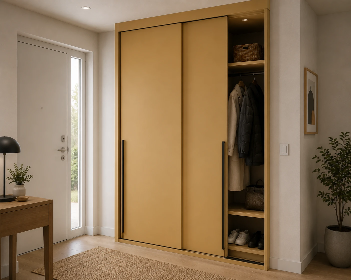 Aurum Puertas puerta armario correderas amarillo · Diseño Liso