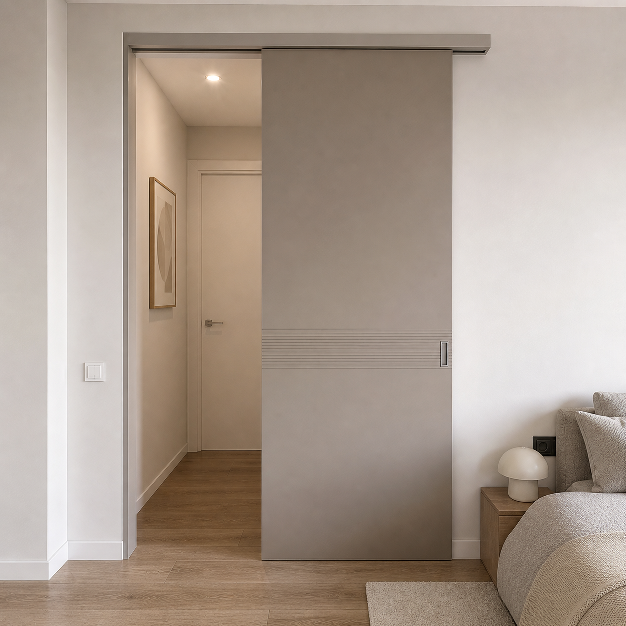 Aurum Puertas puerta corredera beige · Diseño catálogo Florencia