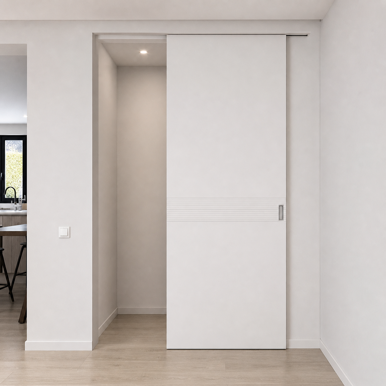 Aurum Puertas puerta corredera blanca · Diseño catálogo Florencia